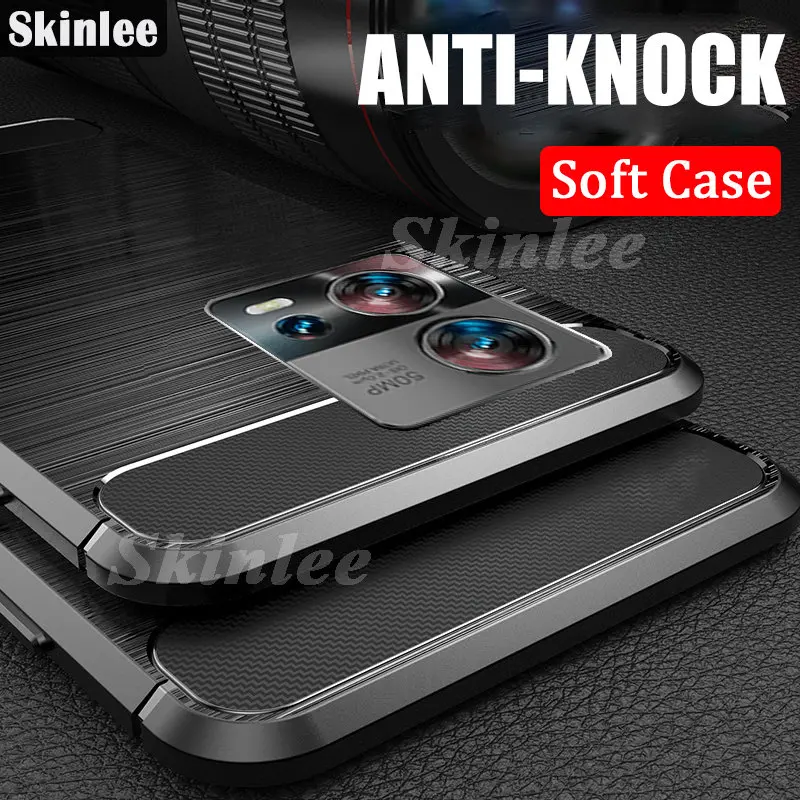 Skinlee Soft Case For Motorola Edge 30 Fusion 5G Carbon Fiber Drawing Shockproof Cover Phone Case For Moto Edge 30 Neo 5G Cover