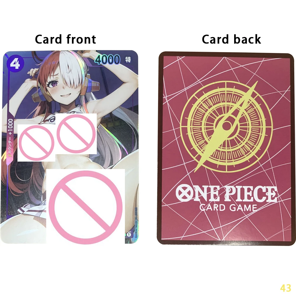 Anime OPCG Sexy Naked Girl Cards, Uta Nami CHRISTato, Busty Beauty Nude Collection Card, Refractive Document Flash, Otaku Gifts, 63*88mm