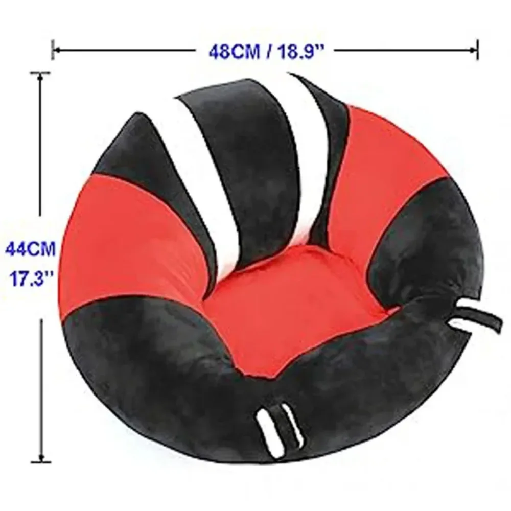 New Baby Support Seat Cute Baby Sofa Chair for Sitting Up Comfy Plush Infant Seats with Stuffing Inside for 3-12 Months Baby