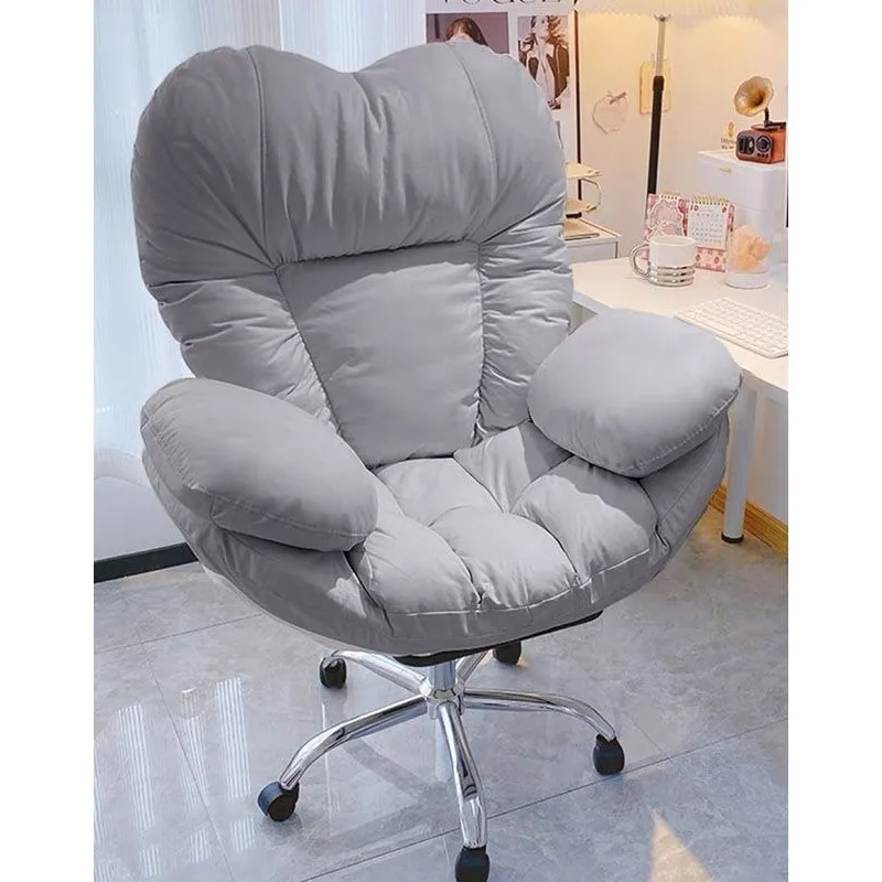 Lazy computer sofa chair home comfortable sedentary reclining back book desk chair live streaming host live stream chair 、