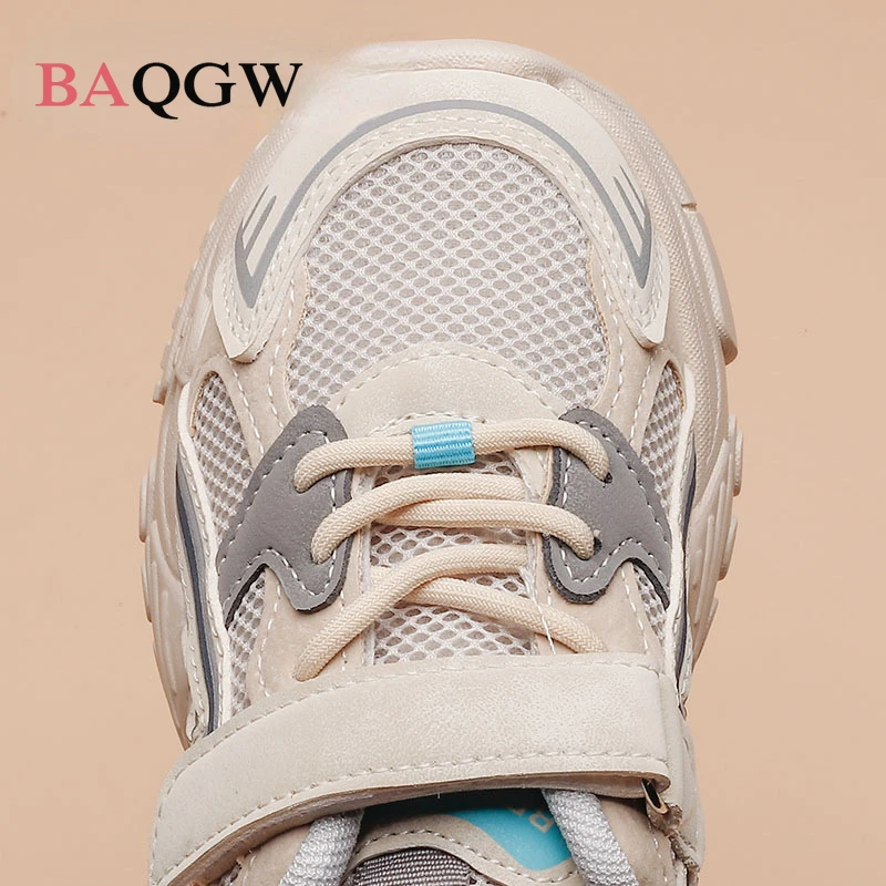 Children White Gray Sneakers for Baby Boy Girl Spring Fashion Kids Shoes 3 4 5 6 8 10 Years Teenage Boys Breathable Sneakers