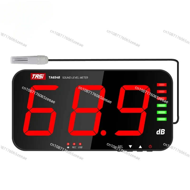 TASI TA654A/TA654B Digital Sound Level Meter Large Screen Display Noise dB Meter Wall Hanging Type alarm Hospital Bar School