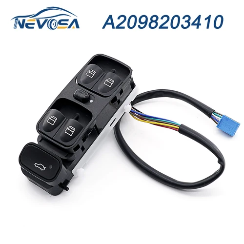 NEVOSA A 2098203410   Interruptor de ventana de control de energía para MERCEDES Clase C W203 C180 C200 C220 A 2038200110 2038210679   A 2038210679