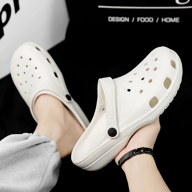 Women Men Summers Clogs Slippers Couple's Soft Soled Sandals Man Garden Shoes Beach House Slides Beach Flip Flops Clogs for Men