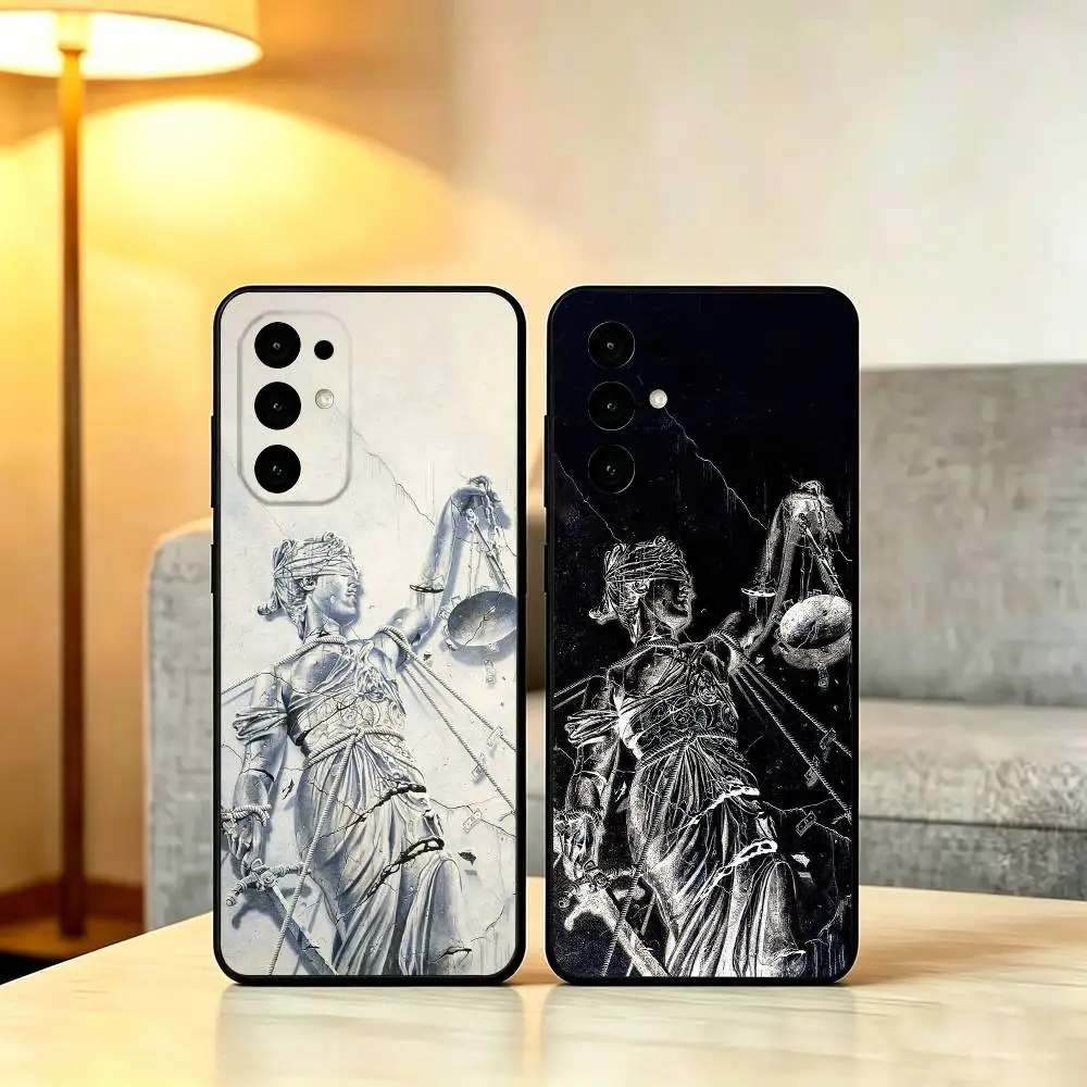 Music M-Metallica Album Logo Phone Case For Samsung S25,S24,S21,S22,S23,S30,Ultra,S20,Plus,Fe,Soft Black Cover