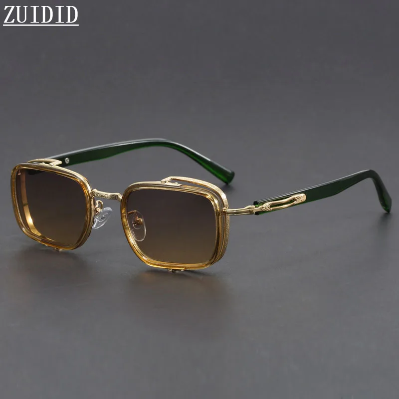 

2025 Square Sunglass Men Vintage Steampunk Sunglasses Women Trendy Luxury Fashion Glasses Retro Gafas De Sol Hombre Zonnebril