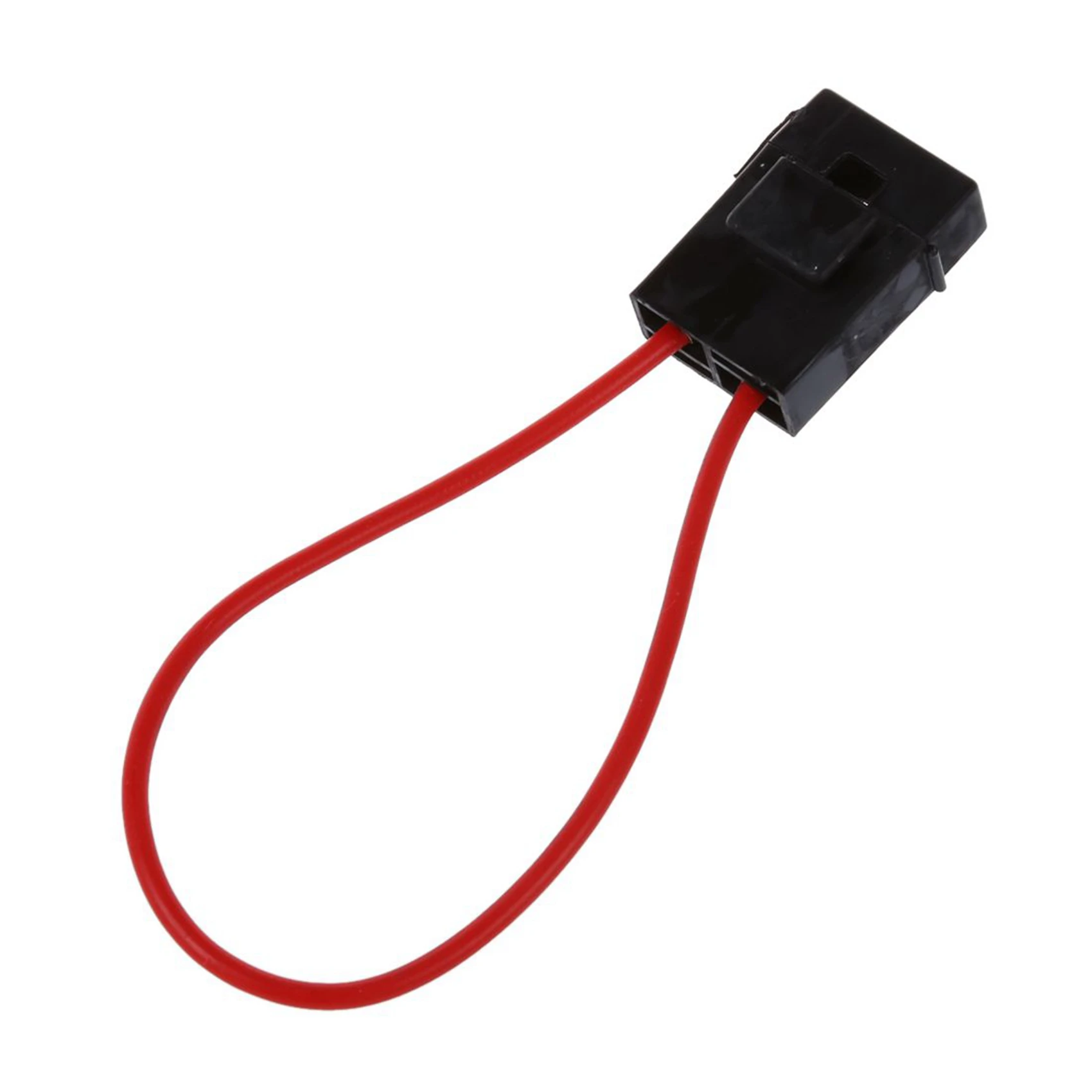 30A Wire In-Line Fuse Holder Block Black Red For Car Boat Truck 100Pcs-B61B