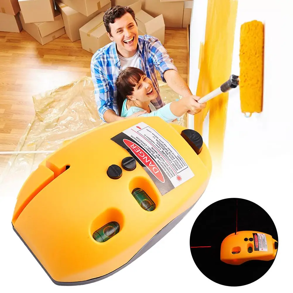 Right Angle Infrared Laser Level High-precision Level Ruler Decoration Marking Tool Mouse Type Grounding Instrument