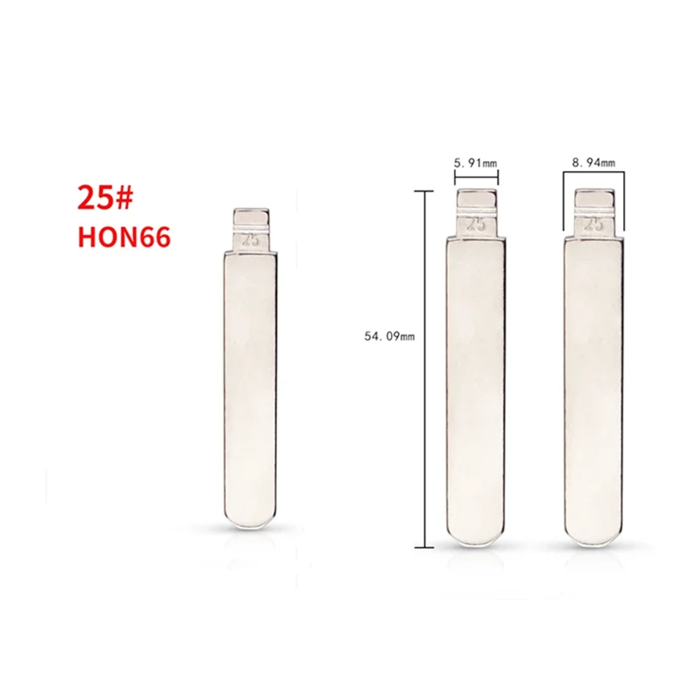 15 Uds HO01 HOND-31 HON66 hoja de llave en blanco 25 #   HON66FH para Accord Fit City nueva odisea para mandos a distancia KD Keydiy Xhorse