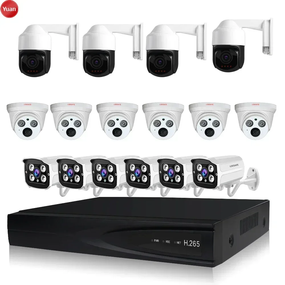 Wholesale H.265X 2..0 MP PTZ IP Camera System Recording 1080P Outdoor Smart Security Alarm System
