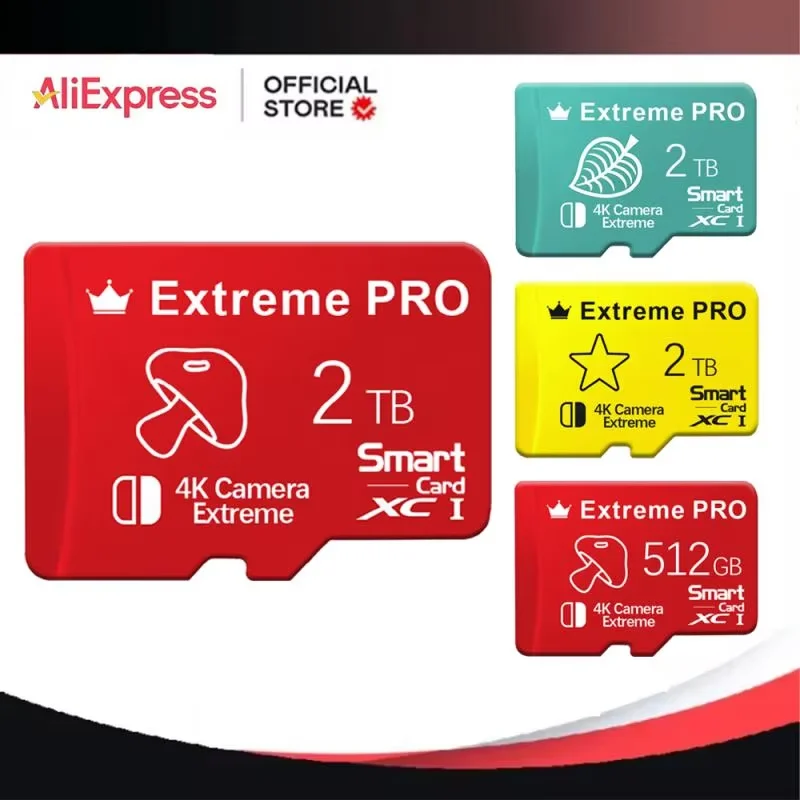 Original Micro Card 2TB High Speed TF Card 1TB SD Memory Card For Phone Security Protection Flash Card Give Card Reader
