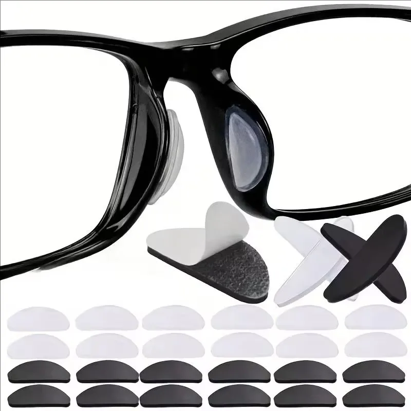 5–20 Paar Brillen-Nasenpads, selbstklebende Silikon-Nasenpads, rutschfeste, transparente Nasenpads für Brillen, Brillen, Brillenzubehör