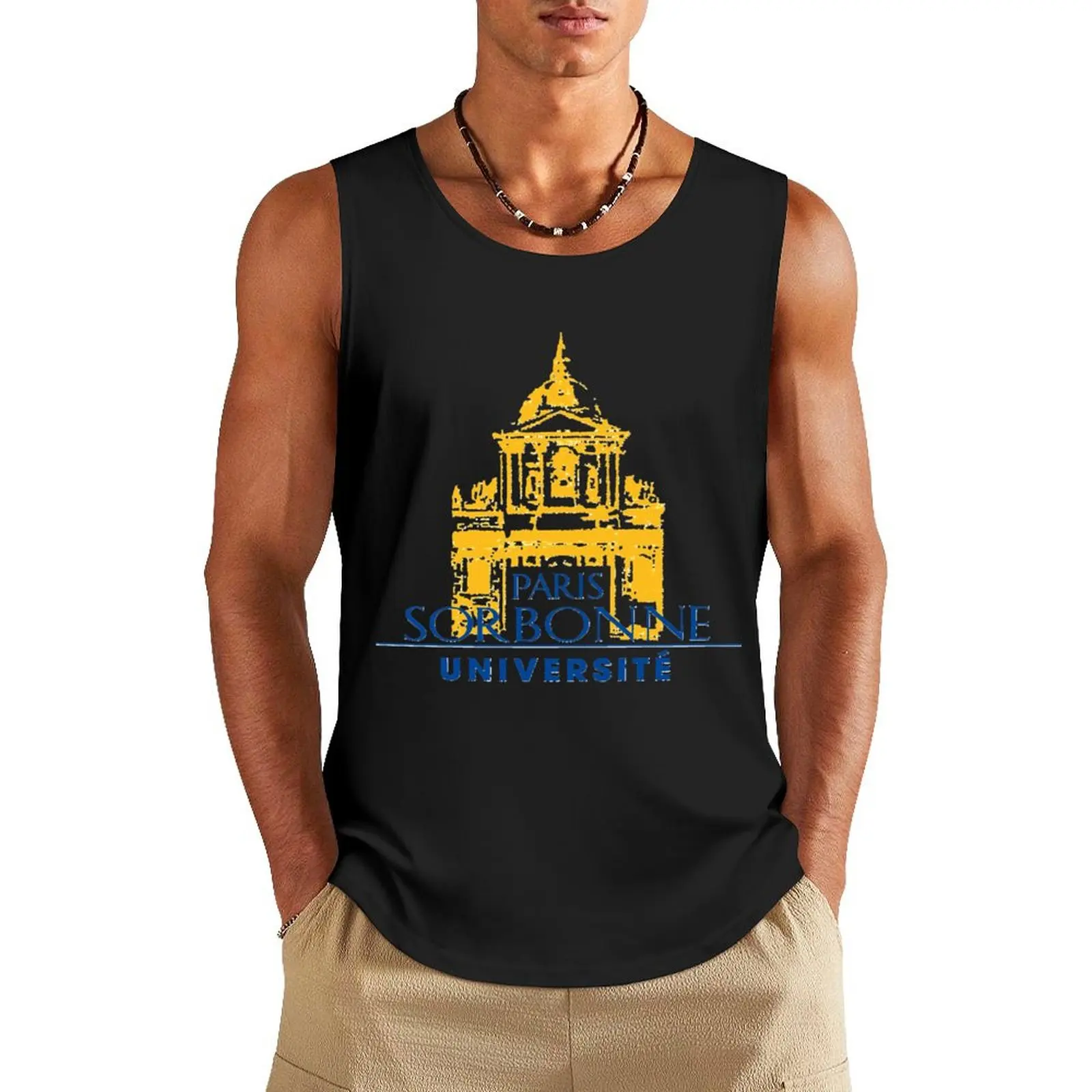 Paris Sorbonne Université Tank Top sleeveless t-shirts for men t-shirts for men t-shirt Men's