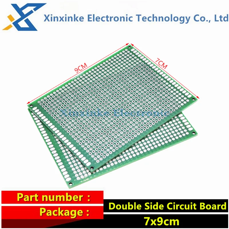 

5PCS 7*9CM 7x9cm Double Side PCD Prototype PCB DIY Universal Printed Circuit Board 2.54MM diy Parts Hole Board Circuit Test