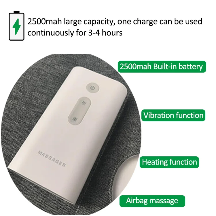 Massageador de pernas para circulação, massageador de panturrilha, compressão de ar, envoltório para pernas e coxas, máquina de pressoterapia de massagem