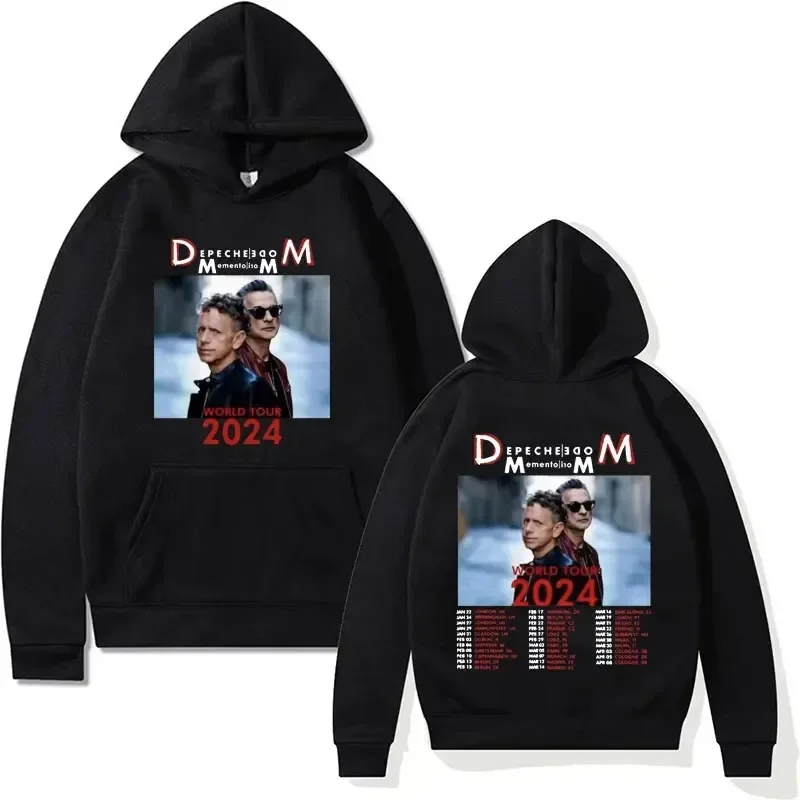 Rock Deppeeche Cool Mode Tour 2024 New Graphic Hoodie Men Women Casual Fashion Gothic Sweatshirt Vintage Hip Hop Pullovers Hoodi