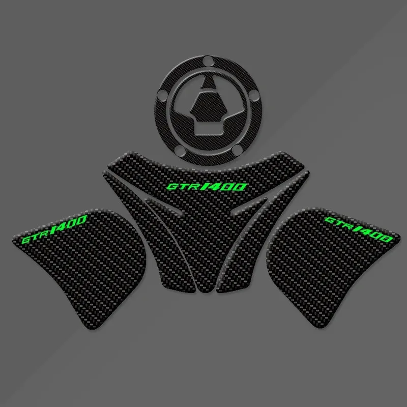 Fit FOR  GTR 1400 ZG1400 GTR1400 2010-2021 Motorcycle Tank Pad Transparent Fish Bone Decal