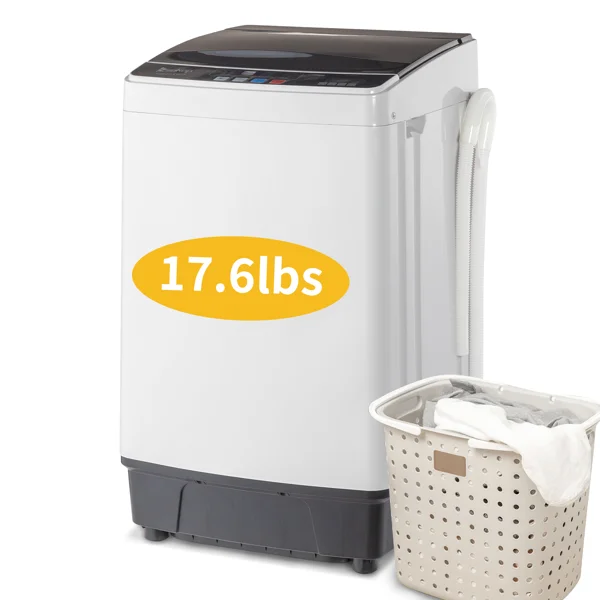 【同款编码：56442889】美规 XQB82-6C08 17.8lbs 洗衣机 110V 280 带排水泵 塑料 黑色盖板 全自动-59