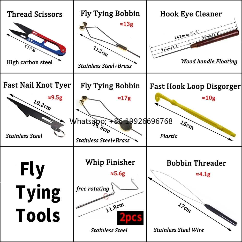 

Fly Tying Tools Rotating Fly Tying Vise Stainless Steel Fly Tying Whip Finisher Bobbin Holder Nymph Midge Streamer factory