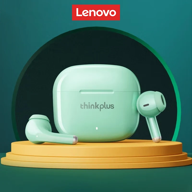 Green Color Choice Lenovo LP40 Pro TWS Bluetooth 5.3 Earphones Wireless Sport Noise Reduction Headphones Touch Control 2025 New