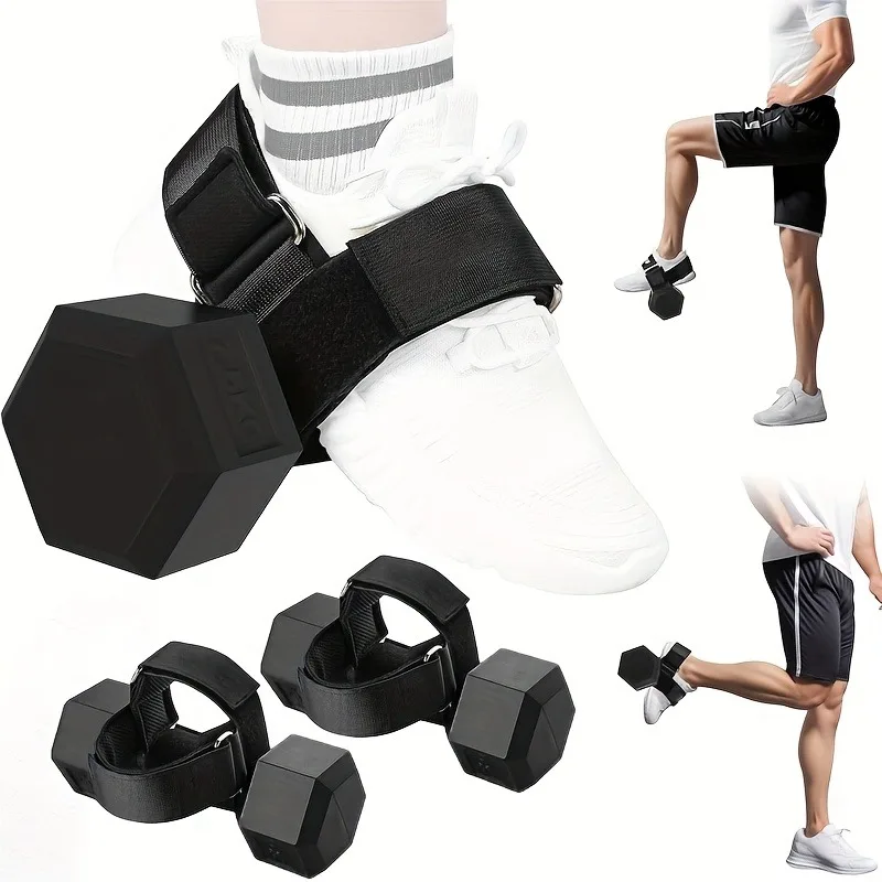 Adjustable Ankle & Calf Training Straps with Buckle Closure - Suitable for Calf Pain, Dumbbell Attachments for Gym Workouts