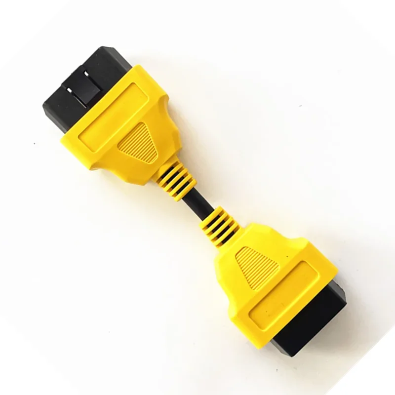 OBD2 Extension Cable Car obd2 16Pin Male to Female Plug Extension Cord Yellow Cable Extend OBD2 Diagnostic interface Adapter