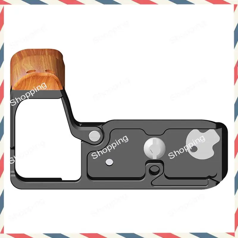 M20K Schnellwechselkäfig für Sony ZV-E10II Kamerakäfig M2 Holzgriff Schnellwechselplatte L-förmiges Zubehör Metallbasis