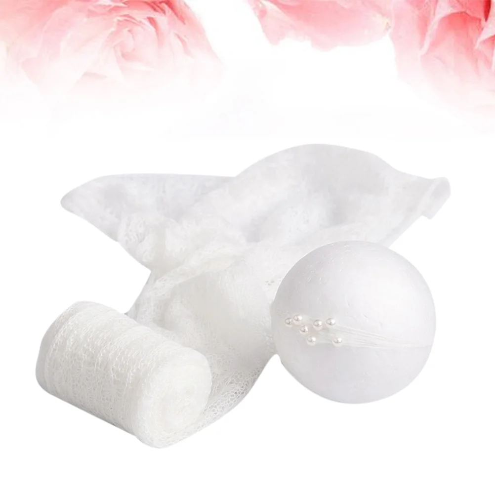 Mohair Baby Wrap Swaddle Photography Props Wrapped Cloth Headdress Adorable Newborn Photo Studio Shoot Gift