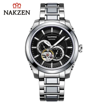 Men's automatic mechanical watch Japan movement 82S7 sapphire wristwatch stainless steel 10Bar waterproof male watch NAKZEN 6023 Men's automatic mechanical watch Japan movement 82S7 sapphire wristwatch stainless steel 10Bar waterproof male watch NAKZEN 6023