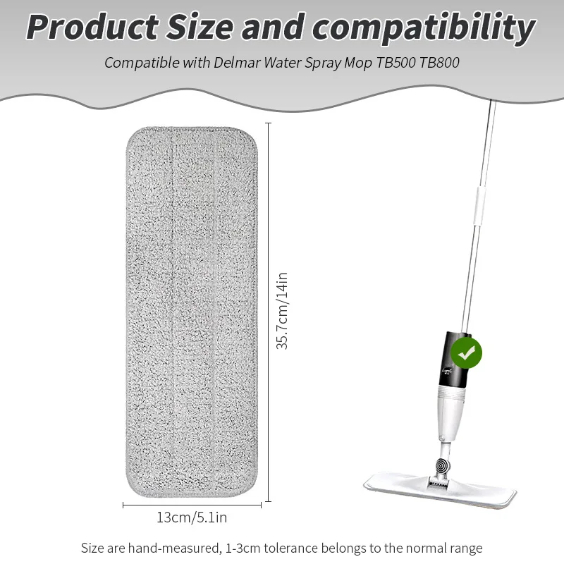ل Deerma TB500 / TB800 360 درجة الدورية يده رذاذ الماء مكنسة تنظيف الملابس رئيس أجزاء القماش الخشبية من ألياف الكربون