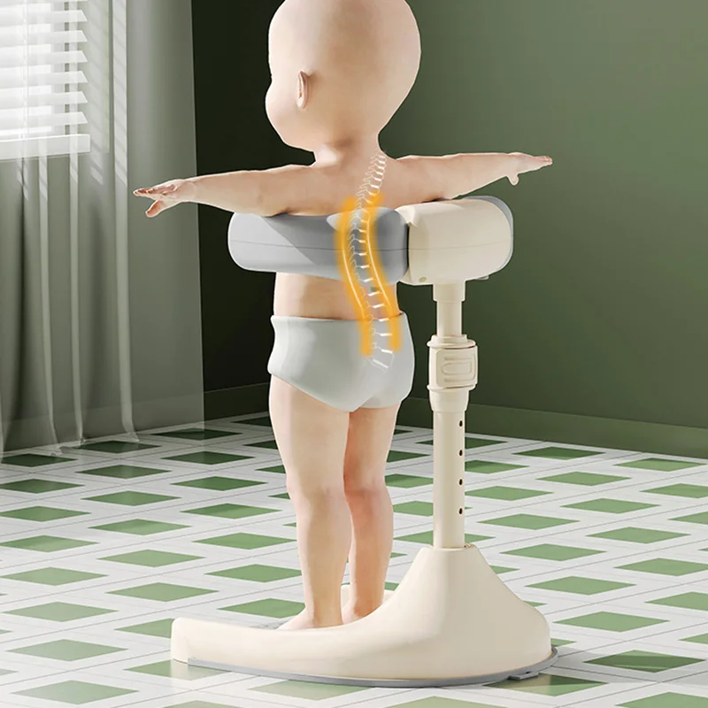 Baby Stand Bathing Rack Adjustable Kids Shower Racks Non-Slip Base Standing Support Washing Artifact for Infants Foldable 6-36M
