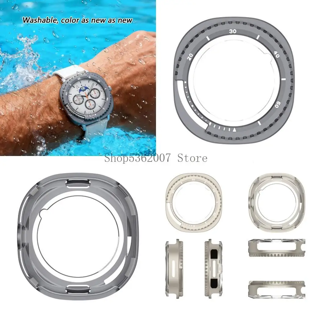 

Stylish Metal Cover for GXY W8C 46mm 2025 Smartwatch Scratch Protections 40JB