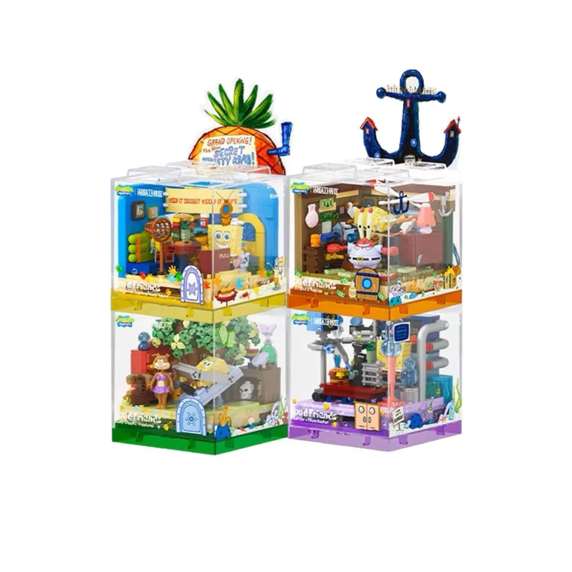 SEMBO BLOCK SpongeBob Pineapple House Restaurant Building Bricks Compatible with LEGO 2025 New