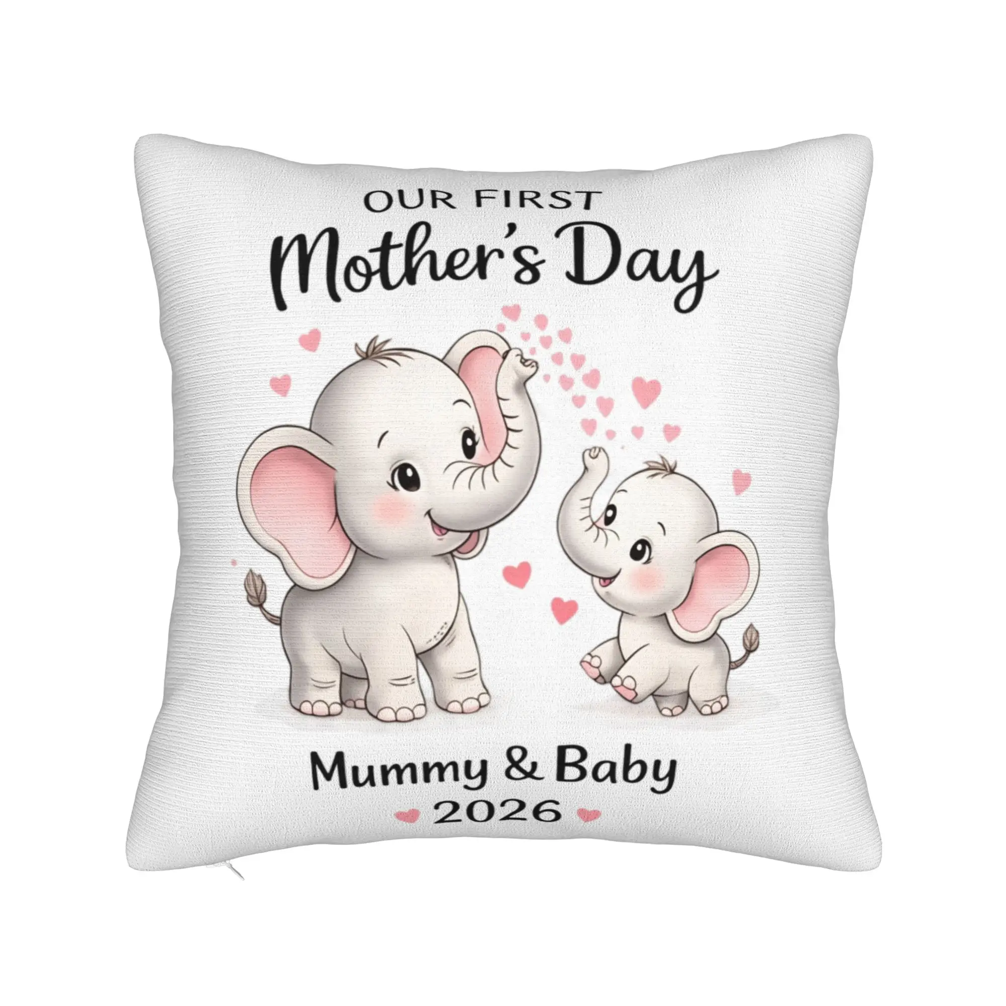 Our First Mothers Day Together Pillowcases  Funny Pillow Case For Office Car Home Decor Comfy Pillow Cover