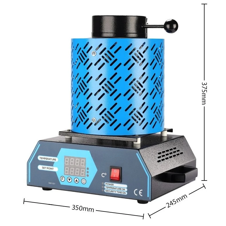 Gold melting furnace Gold silver copper aluminum melting furnace 5