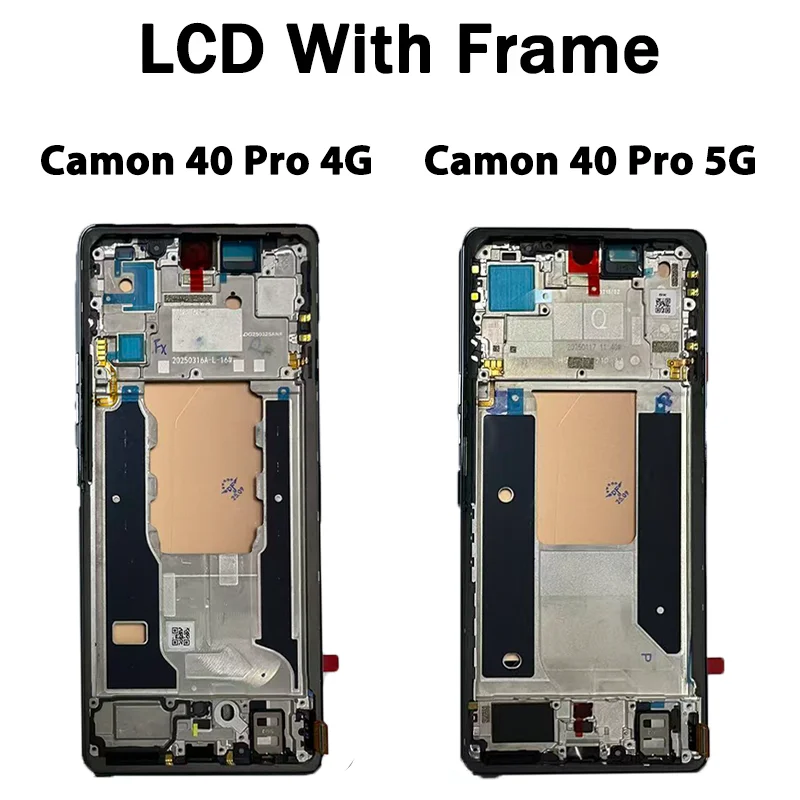 6.78“ AMOLED Ekran LCD z Digitizerem Dotykowym do Tecno Camon 40 Pro 4G CM6 / Camon40Pro 5G CM7 z Ramką — zdjęcie produktu 4
