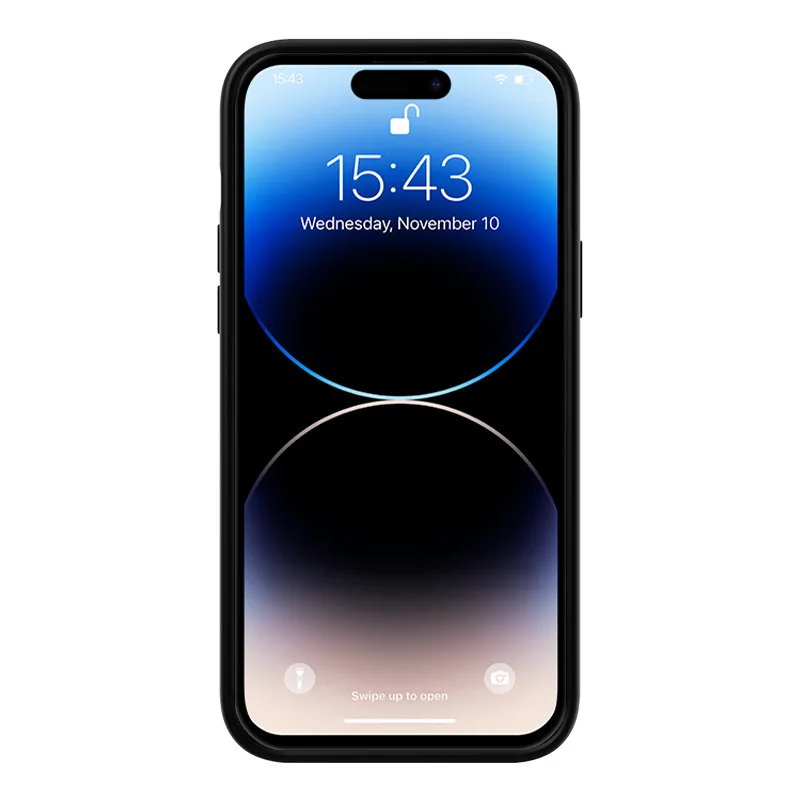 حافظة بطارية شحن لاسلكية لهاتف آيفون 15 14 13 12 Pro Mini XR 11 بقدرة 6800 مللي أمبير في الساعة 2 في 1 غطاء خلفي لبنك الطاقة المحمول