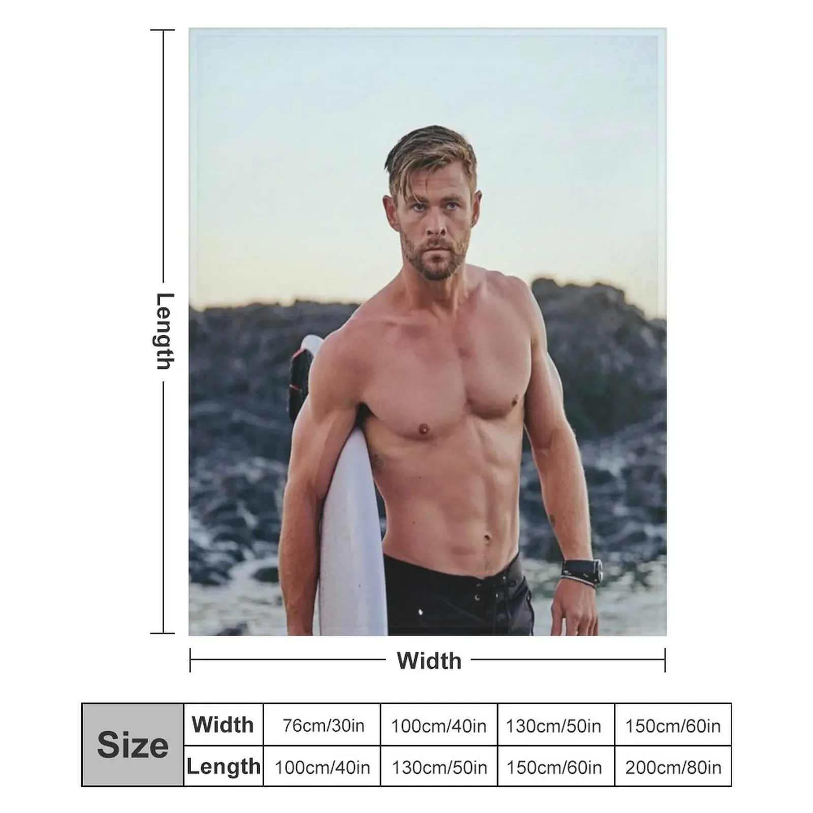 كريس هيمسوورث رمي بطانية أشعث أنيمي رقيقة أفكار هدايا عيد الحب البطانيات