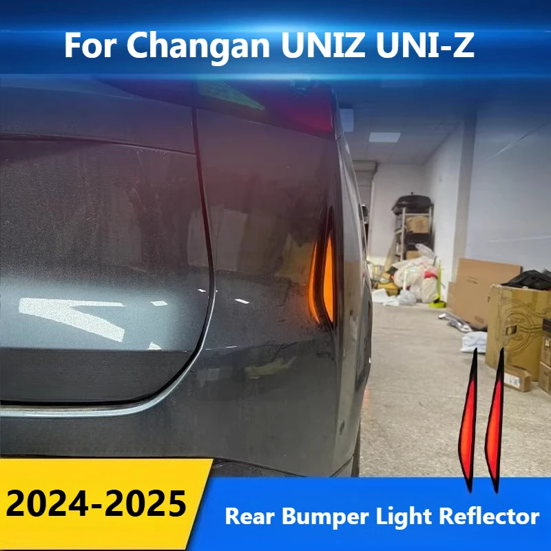 

Для Changan UNIZ UNI-Z 2024-2025: Светодиодный задний бампер-отражатель, ДХО с динамическим указателем поворота, боковые габаритные огни, стоп-сигнал