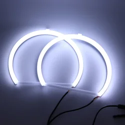 Super Bright Rings Cottom LED Angel Eyes Headlight 60mm 70mm 80mm 90mm 100mm 110mm 120mm Car Motorcycle DRL Light Bulb Lamp
