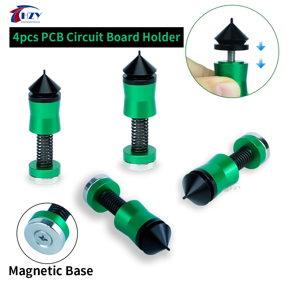 HZY Strong Magnetic Suction Spring Clamp PCB Holder Fixtute Circuit Board Electronic Repair Platform Large Size Soldering Tool