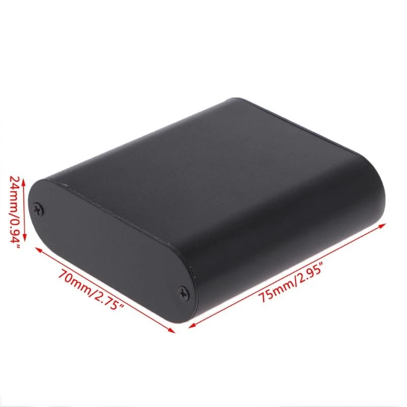 DIY Aluminum for Case Electronic Project PCB Instrument Box 75x70x24mm,Metal Enclosure for PCB, Arduino, Raspberry Pi Projects