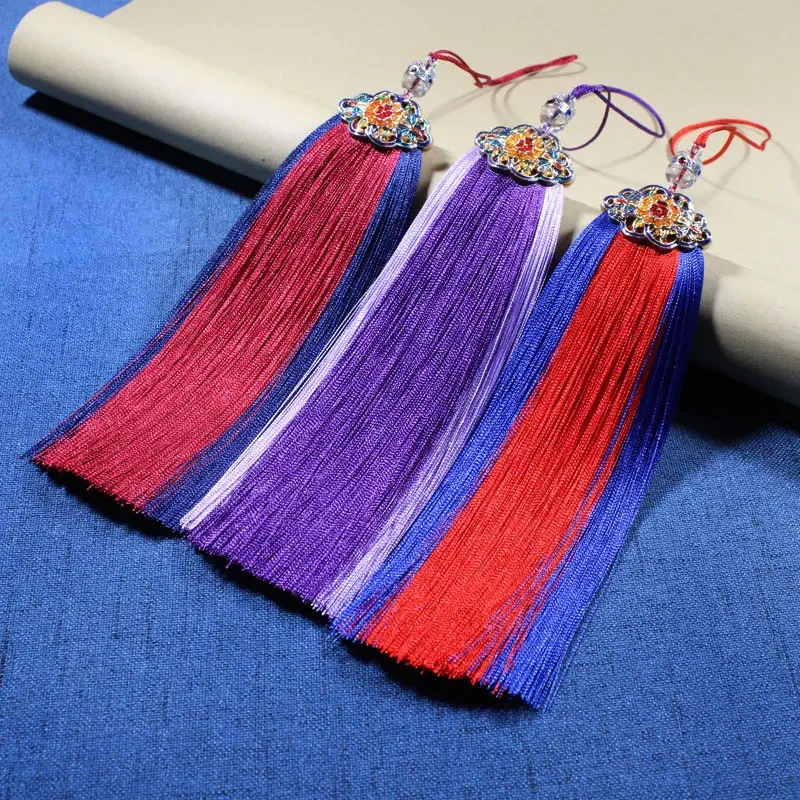 1PC Crafts Silky Tassels Butterfly Love Flower Double Color Tassel Fringe for DIY Crafts Bookmark Jewelry Making Accessories