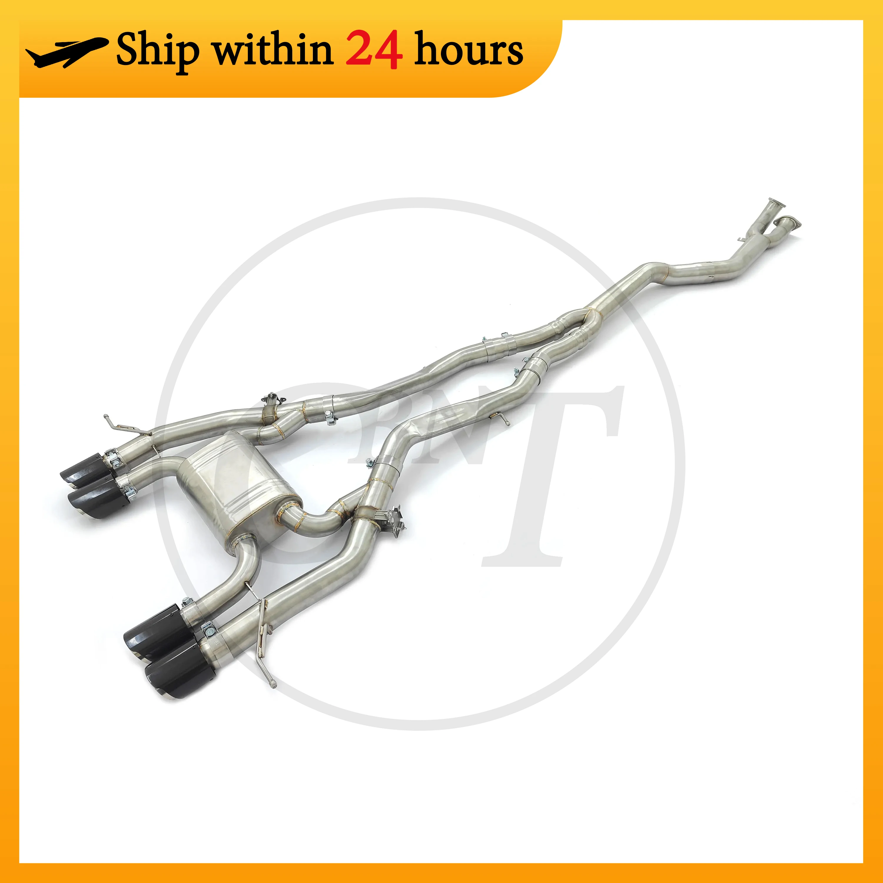 

CBNT Valved Catback for BMW G80 M3 G82 M4 S58 3.0T Single Mid Pipe Exhaust System with Valve Muffler SS304 Exhaust Pipe