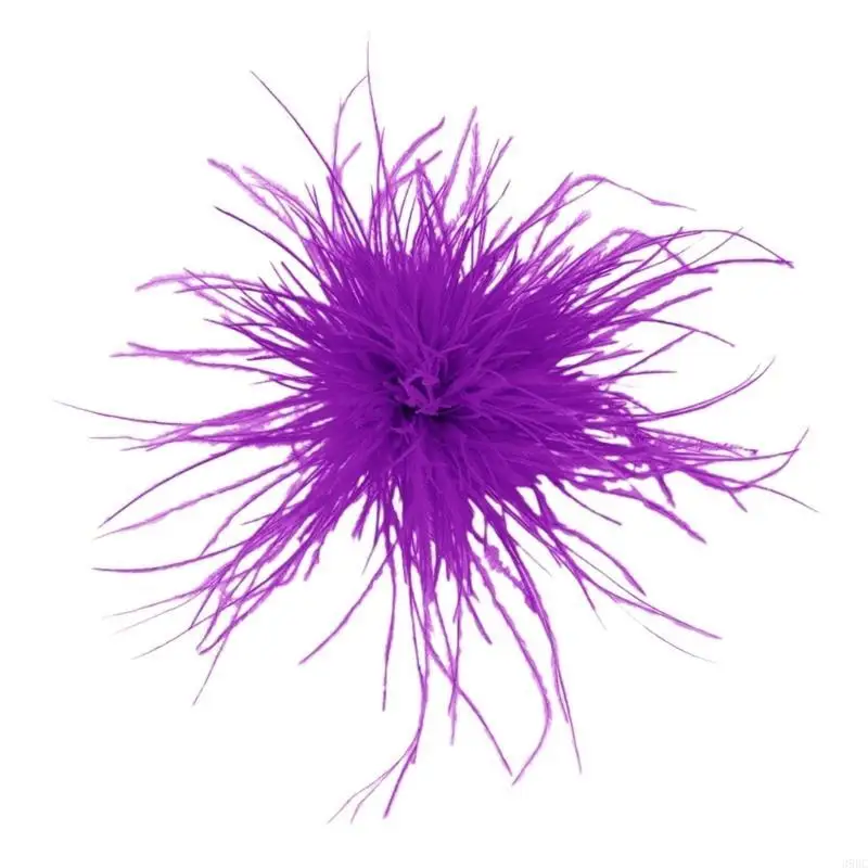 39BC Snoep Kleur Pluche Veer Applicaties voor DIY Hoed Kleding Broche Naaipatches