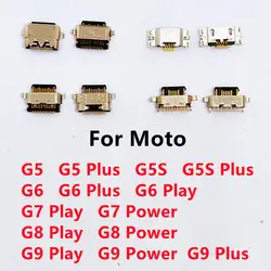 Conector do porto de carregamento do usb para motorola moto g9, g8, g7, g6, g5s, g5 mais, jogo, poder lite, soquete, peça do reparo, 10pcs