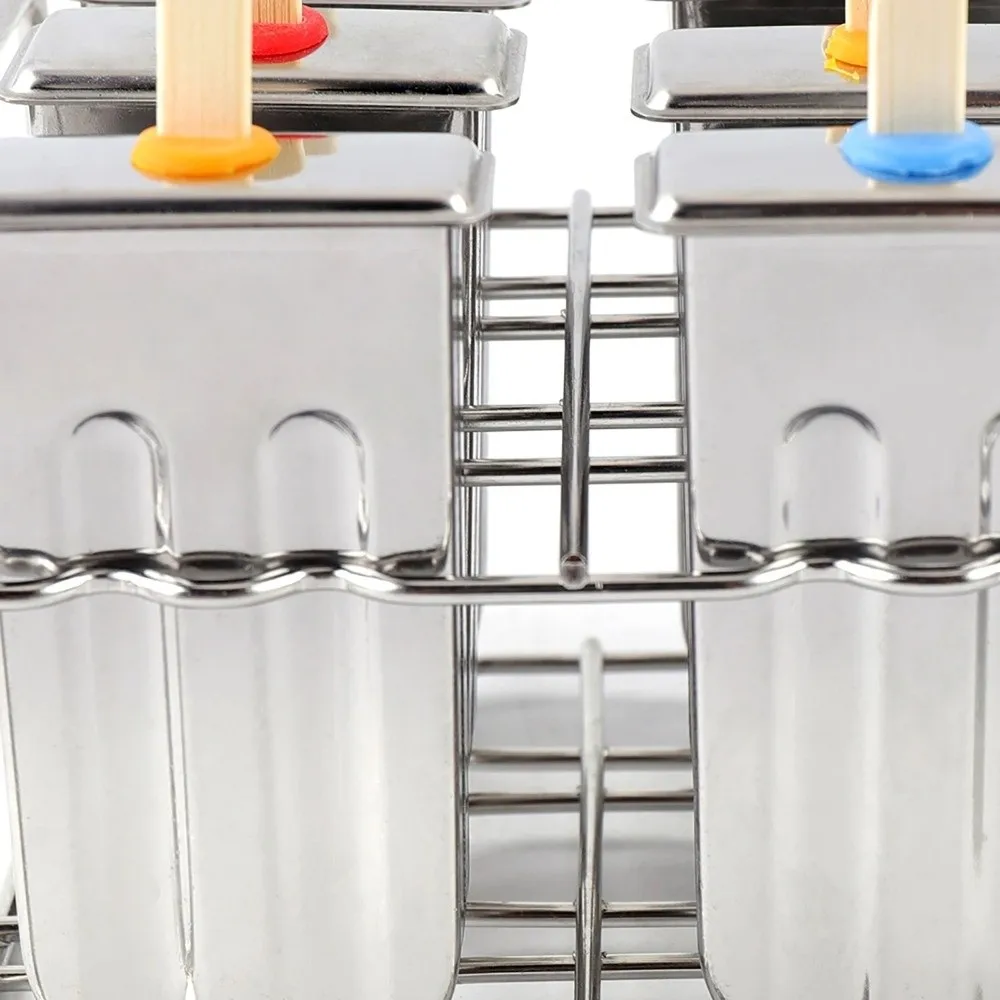 

Новая форма для мороженого из нержавеющей стали, многоразовая, экологически чистая, машина для приготовления мороженого на палочке, набор «сделай сам», форма для мороженого, кухонный инструмент