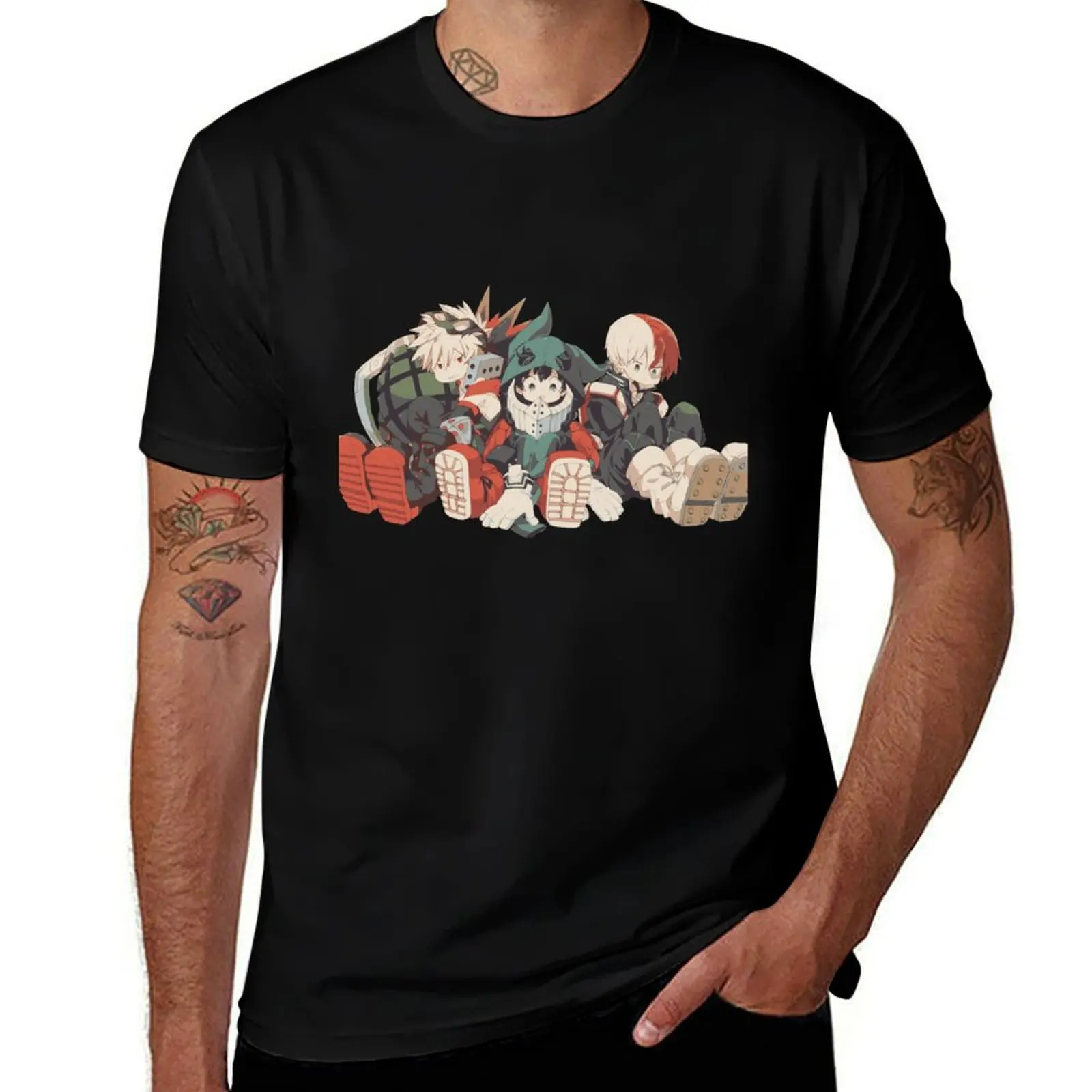 

Boku no Hero - Deku, Bakugo and Todoroki T-Shirt mens graphic t shirts anime tshirt T-Shirt