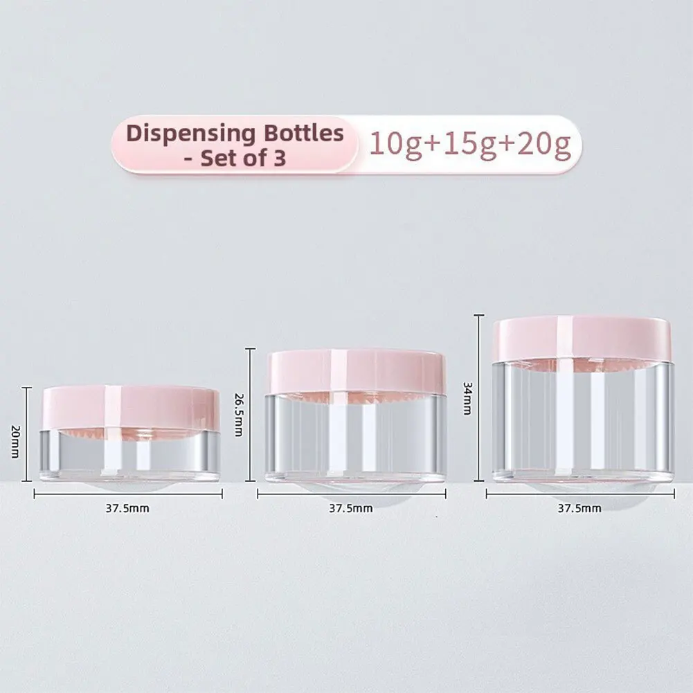 Travel Jars with Lids for Creams Lotions and Skincare Refills Compact Design for Bags Purses and Toiletry Kits