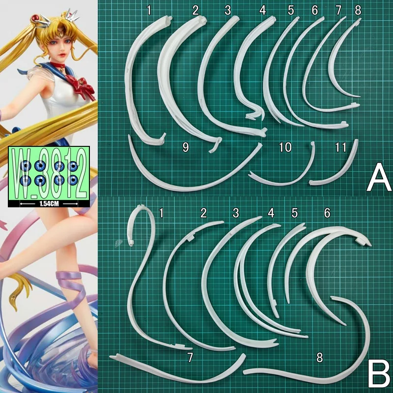 (In Stock) (W_3812) 1/4 Sailor Moon Usagi Tsukino Unpainted Unassembled GK Anime Figure Diy White Resin Model Kit